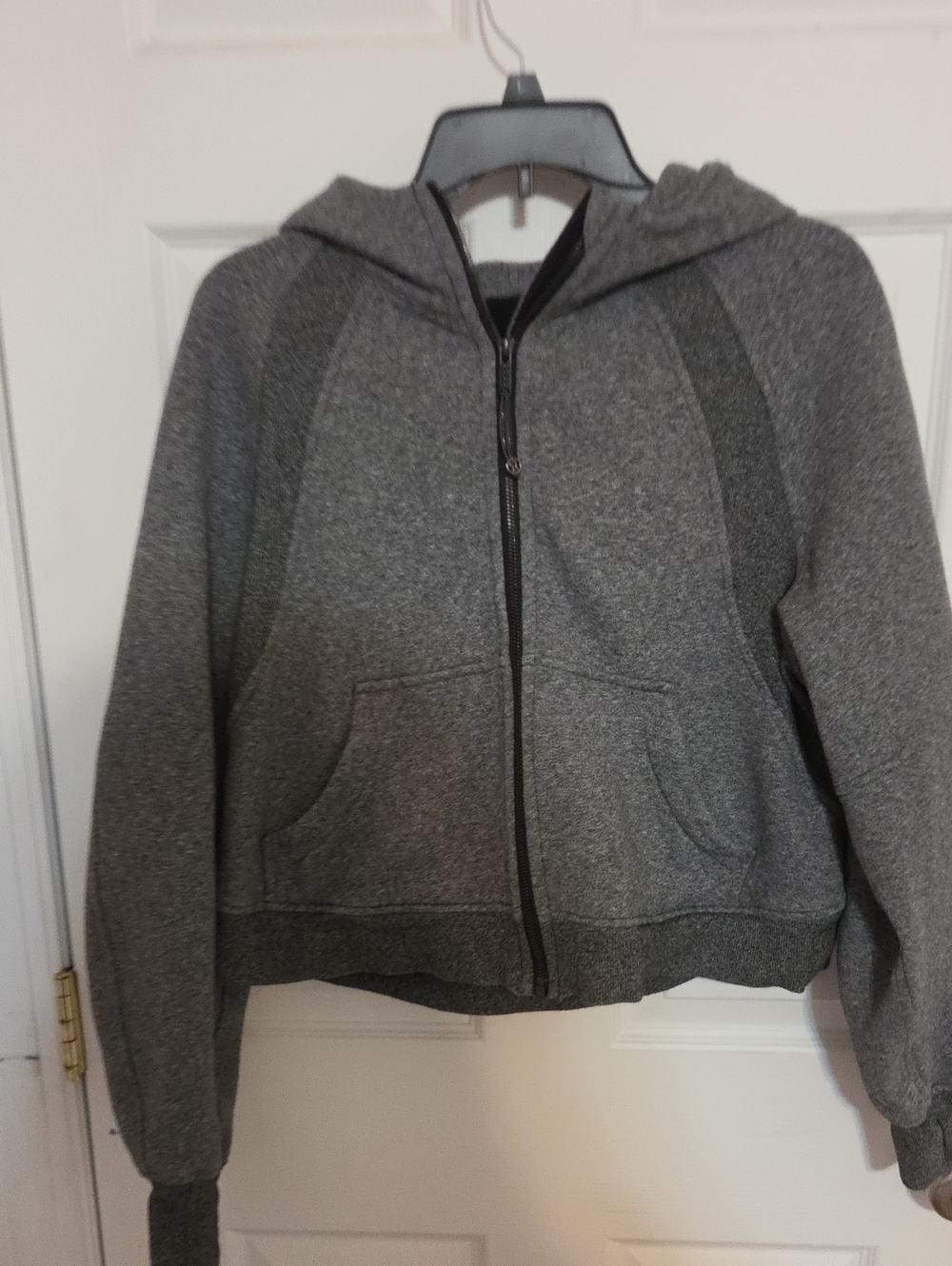 lululemon athletica Women's Gray Full-Zip Hoodie Scuba